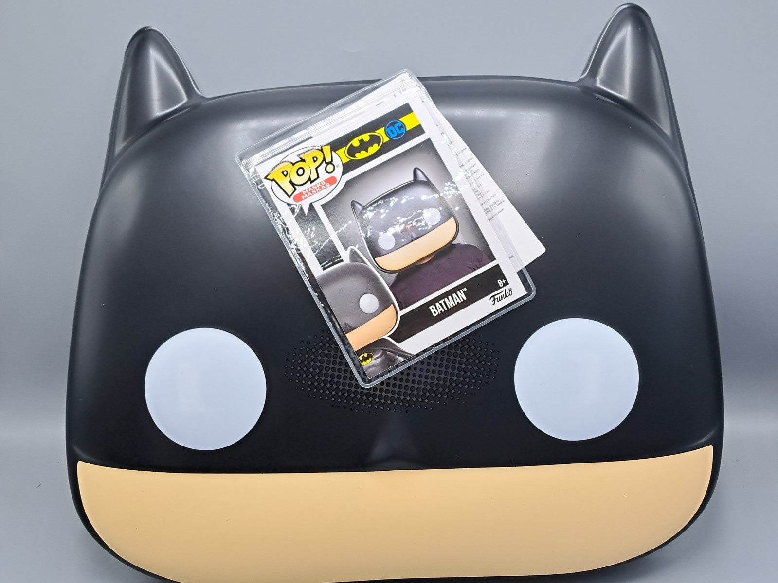Batman Funko Pop™-Maske für Erwachsene schwarz-weiss-beige